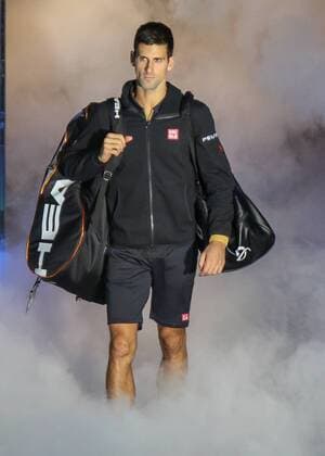 Tennis - 2014 ATP Tennis Herren World Tour Finals at The O2 - Day Three, Group A Novak Djokovic 