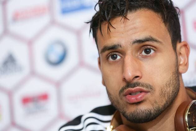 - BRUSSELS, BELGIUM: Belgium s Nacer Chadli pictured during a press moment of national coach and three players after a closed training session of Belgian national soccer team Red Devils, Friday 14 November 2014, in Neerpede, Brussels. Belgium will play its third game of the Euro 2016 qualification against Wales on Sunday. BRUNOxFAHY  xpremiumd 20813259x