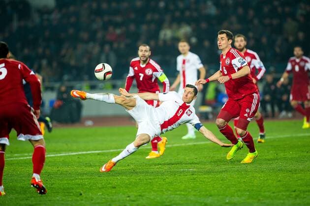 Tiflis, Georgien - Polen Robert Lewandowski  14112014_lusk_009
