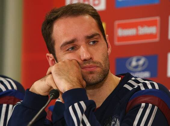 SOCCER - UEFA EURO 2016 quali, AUT vs RUS, preview VIENNA,AUSTRIA,14.NOV.14 - SOCCER - UEFA European Championship 2016, European Qualifiers, OEFB international match, Austria vs Russia, preview, press conference of team RUS. Image shows Roman Shirokov (RUS). 