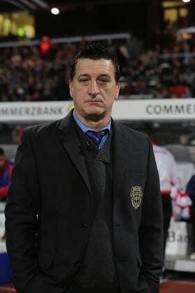 14.11.2014, xjfx, Fussball EM Qualifikation, Deutschland - Gibraltar, v.l.Trainer Allen Bula (Gibraltar) ,FREISTELLER