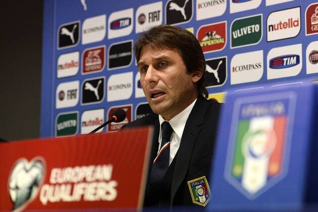 Db Milano 15 11 2014 - conferenza stampa Italia foto DanielexBuffa Image Sport nella foto: Antonio Conte 