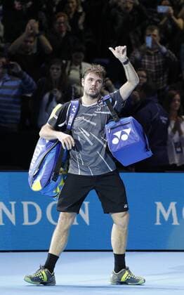 15.11.2014 London, England. Stanislas Wawrinka (SUI) in semiFinals during the Day 7 Barclays ATP Tennis Herren World Tour Finals from the O2 Arena. xHongboxChenx  ActionPlus11576939
