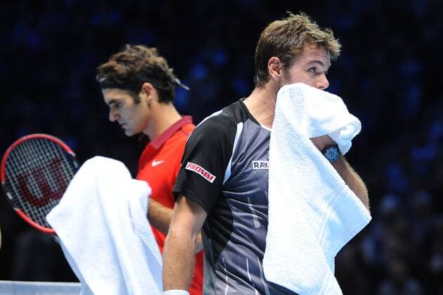Roger Federer (Sui) def Stanislas Wawrinka (Sui) TENNIS : ATP Tennis Herren World Tour Finals 2014 - 11 11 2014 - 16 11 2014 TennisMagazine Panoramic 