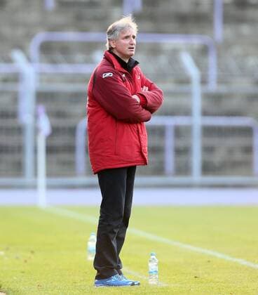Aue, 14.11.2014, Erzgebirgsstadion, Fussball, Testspiel , FC Erzgebirge Aue vs. SSV Jahn Regensburg 2:0 (2:0) , Im Bild: Trainer Ilija Dzepina, Jahn Regensburg ,