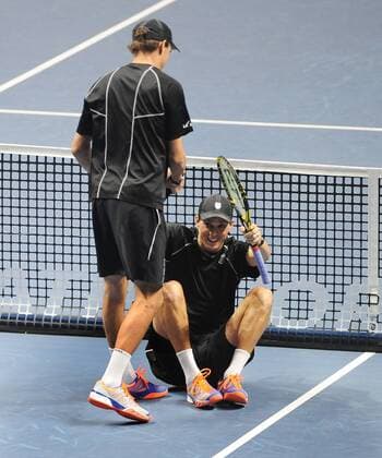 Tennis - 2014 ATP Tennis Herren World Tour Finals at The O2 - Day Eight Mens doubles final : Bob Bryan and Mike Bryan 