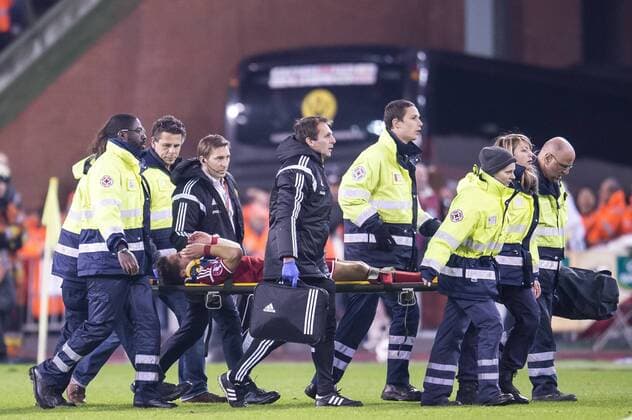 Dries Mertens of Belgium injured - Belgium v Wales - UEFA European Qualifiers 2014 - xVIxGerritxvanxKeulenxIVx 3279305
