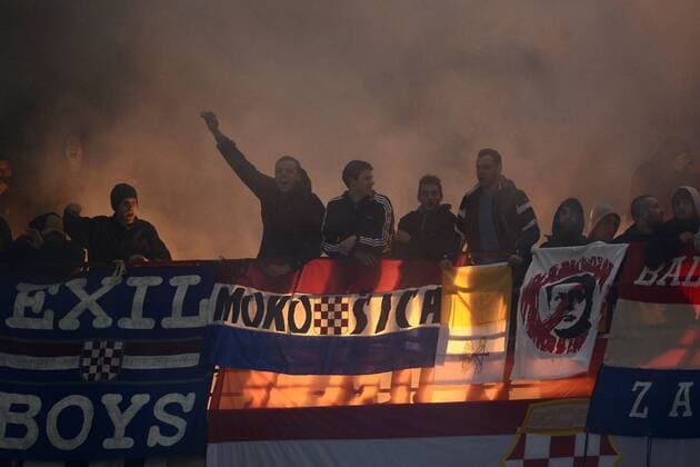 Mailand, 16.11.2014 - UEFA European Qualifier 2014 - Kroatische Fans - giuseppexceleste