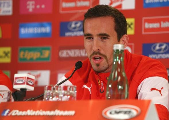 SOCCER - AUT vs BRA, preview VIENNA,AUSTRIA,17.NOV.14 - SOCCER - ÖFB international match, Austria vs Brazil, friendly match, preview, final press conference of team AUT. Image shows head coach Marcel Koller (AUT). 