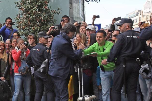 Bundestrainer Joachim Löw - Teamankunft Deutschland in Vigo