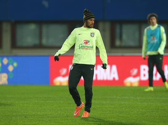 SOCCER - preview VIENNA,AUSTRIA,17.NOV.14 - SOCCER -, friendly match, final training of team BRA. Image shows Neymar (BRA). 