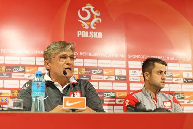 POLAND WROCLAW CITY STADIUM, FOOTBALL, OFFICIAL PRESS CONFERENCE OF TEAM POLAND: ADAM NAWALKA, LUKASZ FABIANSKI  20141117CSLG0102