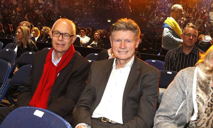 Boxen: WM-Kampf Schwergewicht in der o2-World Hamburg am 15.11.2014, Im Hans-Otto Rieckhoff und Peter Nogly Boxen Schwergewicht WBO WBA IBO IBF WM-Titel EP_PUB