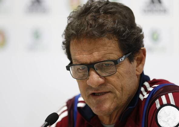BUDAPEST, NOVEMBER 17, 2014. Russian national football team head coach Fabio Capello speaks at a press conference  RE1550F2