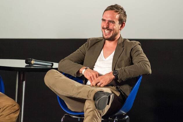 Erfurt 17.11.2014 CineStar C1 Kino NIEUWE HELDEN Deutsche Kinopremiere Dokumentarfilm zur Tour de France 2014 im Bild: John Degenkolb im Gespräch