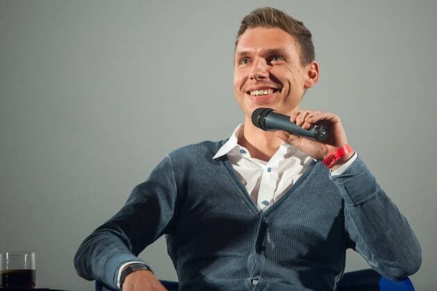 Erfurt 17.11.2014 CineStar C1 Kino NIEUWE HELDEN Deutsche Kinopremiere Dokumentarfilm zur Tour de France 2014 im Bild: Toni Martin im Gespräch