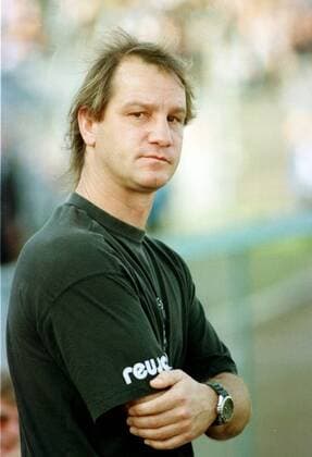 Leipzig, 13.10.1996, Bruno-Plache Stadion, Fußball, 2.BL , VFB Leipzig vs. VfB Lübeck 0:0 , Im Bild: Trainer Michael Lorkowski (Lübeck). ,