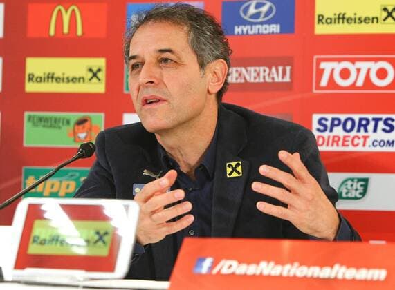 SOCCER - AUT vs Brazil, follow-up VIENNA,AUSTRIA,19.NOV.14 - SOCCER - OEFB international match, Austria vs Brazil, follow-up press conference of team AUT. Image shows head coach Marcel Koller (AUT). 