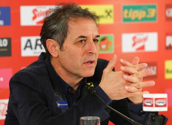 SOCCER - AUT vs Brazil, follow-up VIENNA,AUSTRIA,19.NOV.14 - SOCCER - OEFB international match, Austria vs Brazil, follow-up press conference of team AUT. Image shows head coach Marcel Koller (AUT). 