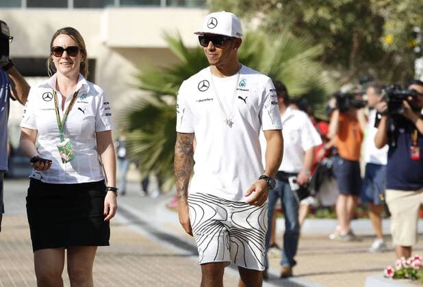 Motorsports: FIA Formula One World Championship 2014, Grand Prix of Abu Dhabi, 44 Lewis Hamilton (GBR, Mercedes AMG Petronas F1 Team), xHOCHxZWEIx