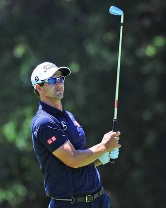 Nov. 21, 2014 - Melbourne, Victoria, Australia - World No. 2 Adam Scott (AUS) plays a fairway shot on the fifth during day 2 of the 2014 Australian Masters at The Metropolitan Golf Club in Melbourne, Australia. Golf 2014 - Australian Masters Day 2 - ZUMAk106