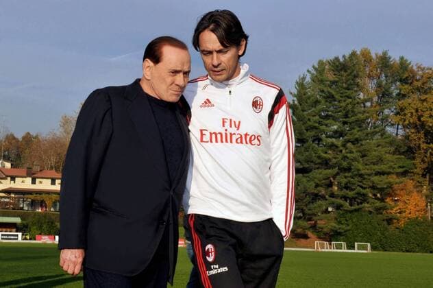 SILVIO BERLUSCONI, FILIPPO INZAGHI (AC Mailand) - MILAN 2014-15