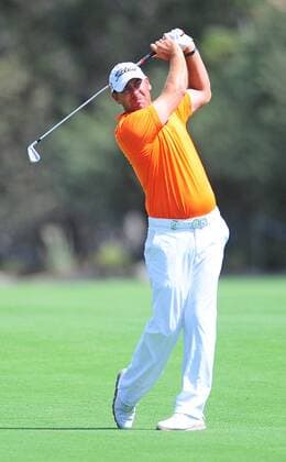 Nov. 22, 2014 - Melbourne, Victoria, Australia - Kim Felton (AUS) plays a shot on the seventeenth fairway during day 3 of the 2014 Australian Masters at The Metropolitan Golf Club in Melbourne, Australia. Golf 2014 - Australian Masters Day 3 - ZUMAk106