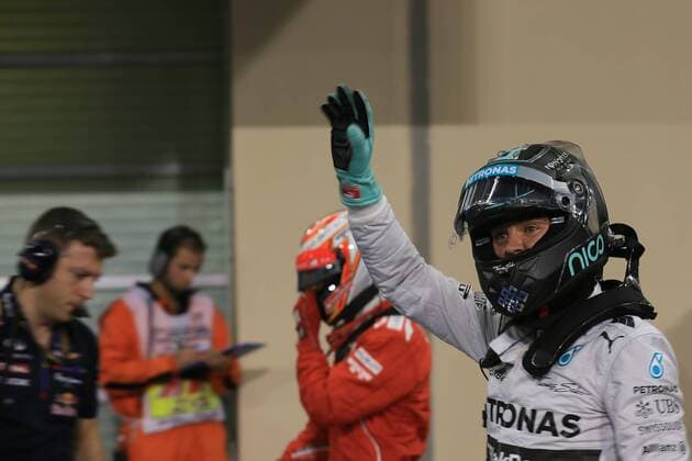 22.11.2014. Yas marina Circuit, Abu Dhabi, United Arab Emirates. FIA Formula One World Championship 2014, Grand Prix of Abu Dhabi, qualification day. Nico Rosberg from Mercedes AMG Petronas F1 takes pole ahead of tomorrows race xLeannexBoonx  ActionPlus11578183