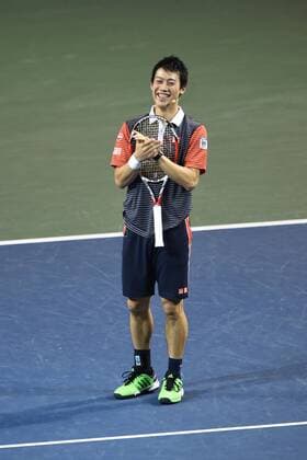 Kei Nishikori (JPN), NOVEMBER 22, 2014 - Tennis : Dream Tennis ARIAKE Doubles at Ariake Coliseum in Tokyo, Japan. NOxTHIRDxPARTYxSALES.  (dlra001941)