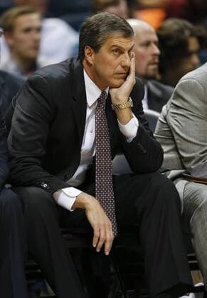 BRADLEY CENTER MILWAUKEE WISCONSIN USA 22.11.2014 MECZ LIGI NBA Basketball Herren USA MILWAUKEE BUCKS I AND WASHINGTON WIZARDS 100:111 N Z Washington Wizard head coach Randy Wittman, during the first half of the NBA Basketball Herren USA game against the Milwaukee Bucks at the Bradley Center in Milwaukee. KAMIL KRZACZYNSKI NEWSPIX.PL --- Newspix.pl  50_3KK9754