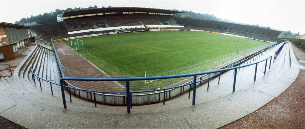 Fußball, Stadiongeschichte Borussia Neunkirchen Ellenfeldstadion in Neunkirchen