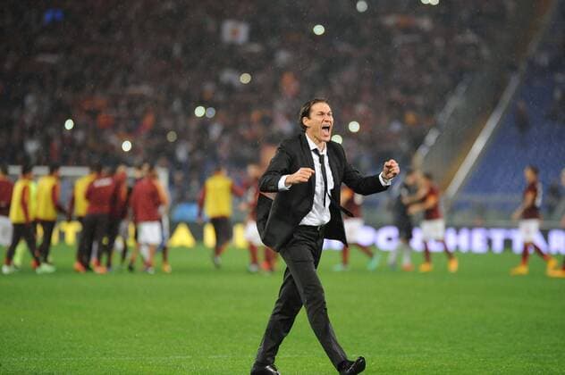 Aktuell Fußball, Italien, AS Rom - Inter Mailand IPP20141201 Football - soccer: Serie A, AS Rom - Inter Mailand, Schlussjubel coach Roma Rudi Garcia xHOCHxZWEIx xItalyxPhotoxPressx 