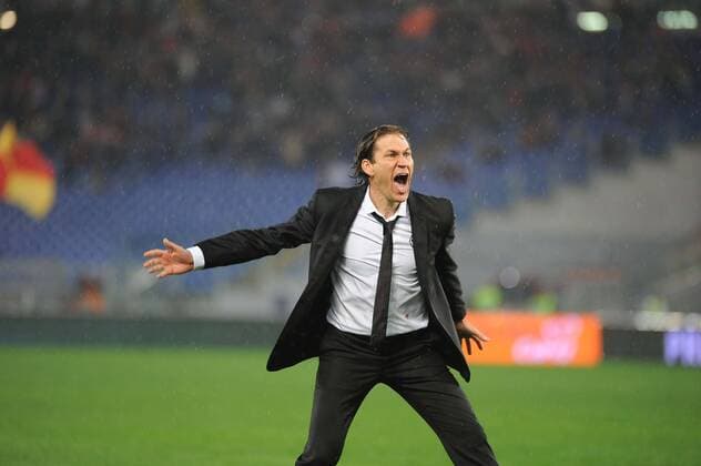 Aktuell Fußball, Italien, AS Rom - Inter Mailand IPP20141201 Football - soccer: Serie A, AS Rom - Inter Mailand, Schlussjubel coach Roma Rudi Garcia xHOCHxZWEIx xItalyxPhotoxPressx 