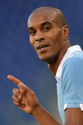 Abdoulay Konko Lazio. Goal celebration. Roma 2-12-2014 Stadio Olimpico. Football Calcio 2014 2015.Coppa Italia, Lazio Rom vs AS Varese 1910 AntoniettaxBaldassarre