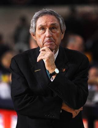 Feb. 8, 2008 - University of San Francisco head coach Eddie Sutton stands before the start of thegame against St. Mary s at McKeon Pavilion in Moraga, California, Friday, February 8, 2008. (Jose Carlos Fajardo Contra Costa Times MCT) News Archive - Feb. 8, 2008 - ZUMAm67_