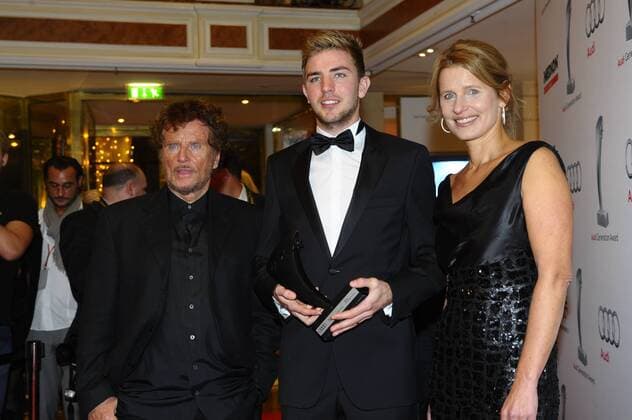 Dieter Wedel, Christoph Kramer und Kathrin Müller-Hohenstein Audi Generation Award 2014 Auszeichung, Ehrung, Preis München 03. Dezember 2014