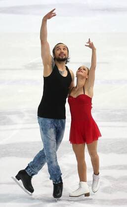 Figure skating Eiskunstlauf - The Golden Spin - Pairs 04.12.2014., Zagreb, Croatia - Figure skating competition The Golden Spin. Pairs Olga Bestandigova - Ilhan Mansiz from Turkey. Ilhan Mansiz is former turkish football player.  IgorxKralj PIXSELL