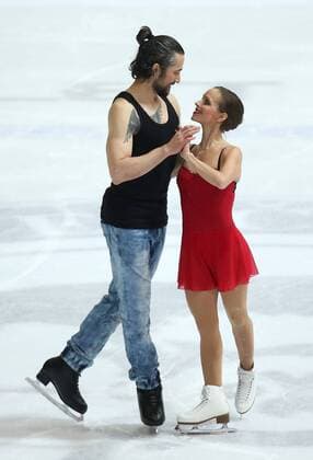 Figure skating Eiskunstlauf - The Golden Spin - Pairs 04.12.2014., Zagreb, Croatia - Figure skating competition The Golden Spin. Pairs Olga Bestandigova - Ilhan Mansiz from Turkey. Ilhan Mansiz is former turkish football player.  IgorxKralj PIXSELL
