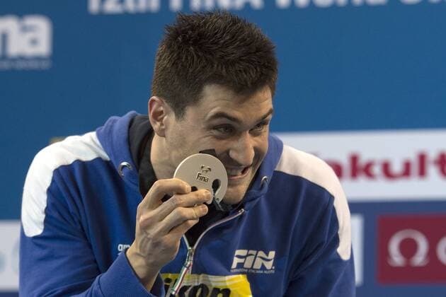 ORSI Marco ITA Silver Medal Men s 50m Freestyle Doha Qatar 05-12-2014 Hamad Aquatic Centre, 12th FINA World Swimming Championships (25m). Nuoto Campionati mondiali di nuoto in vasca corta. Photo Andrea Staccioli Deepbluemedia Insidefoto andreaxstaccioli