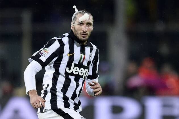 Db Firenze 05 12 2014 - campionato di calcio serie A AC Florenz ACF Fiorentina vs Juventus Turin: Giorgio Chiellini 