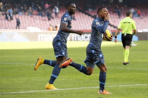 Jonathan De Guzman Napoli, goal celebration Napoli 07-12-2014 Stadio San Paolo Football Calcio Serie A SSC Neapel vs FC Empoli cesarexpurini