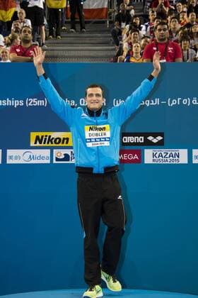 DEIBLER Markus GER Gold Medal WR CR Men s 100m Individual Medley Final Doha Qatar 07-12-2014 Hamad Aquatic Centre, 12th FINA World Swimming Championships (25m). GiorgioxScala