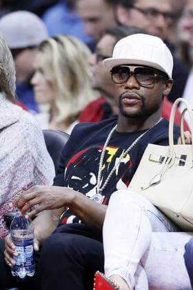Floyd Mayweather, Jr. CELEBRITES : Los Angeles Clippers - Los Angeles - 08 12 2014 Panoramic PanoramicUSA 