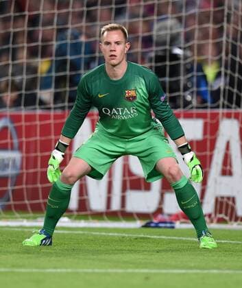 FUSSBALL CHAMPIONS LEAGUE SAISON 2014 2015 Vorrunde FC Barcelona Barca - Paris St. Germain 10.12.2014 Torwart Marc Andre ter Stegen (Barca) 