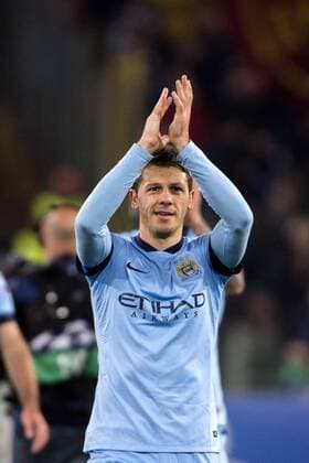 Martin Demichelis (Man.C), DECEMBER 10, 2014 - Football Soccer : Martin Demichelis of Manchester City applauds the fans after winning the UEFA Champions League Group E match between AS Roma 0-2 Manchester City at Stadio Olimpico in Rome, Italy. NoxThirdxPartyxSales  (ptmb067855)