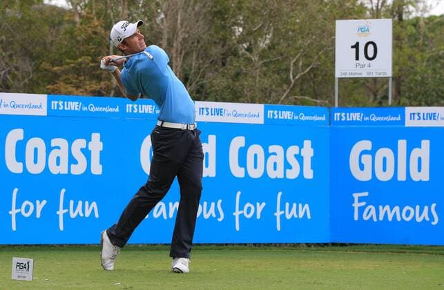 11.12.2014. Royal Pines, Queensland. Australia. STEVEN JONES (AUSTRALIA) from the Australian PGA Golf Herren Championship being played at the Royal Pines Resort on Queenslands Gold Coast. xSMPxIMAGESx  ActionPlus11582385