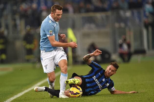 Stefan De Vrij Lazio, German Denis Atalanta Roma 13-12-2014 Stadio Olimpico, Football Champions Serie A Lazio Rom vs Atalanta Bergamo andreaxstaccioli