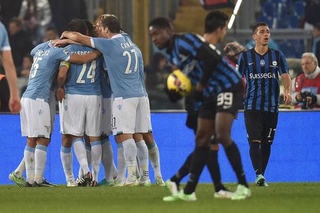 Senad Lulic Lazio 3-0 Goal celebration Roma 13-12-2014 Stadio Olimpico, Football Champions Serie A Lazio Rom vs Atalanta Bergamo andreaxstaccioli