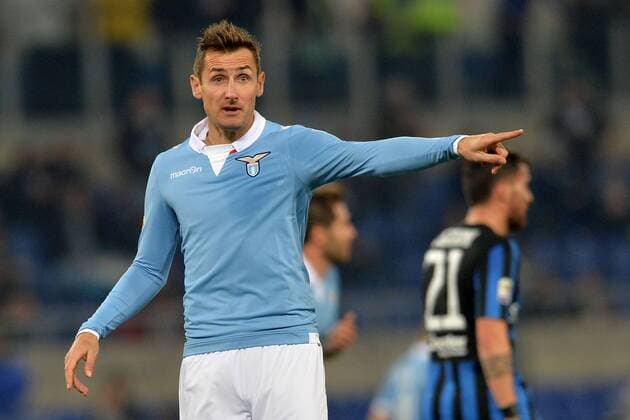 Miroslav Klose Lazio. Roma 13-12-2014 Stadio Olimpico. Football Calcio 2014 2015 Serie A. Lazio Rom vs Atalanta Bergamo AntoniettaxBaldassarre