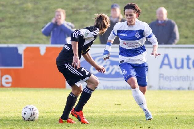 Aktuell Fussball, Frauen, 1. BL, FFC Frankfurt - MSV Duisburg Jennifer Oster (MSV Duisburg), Fussball, Allianz Frauen-Bundesliga, MSV Duisburg - 1. FFC Frankfurt, xozx